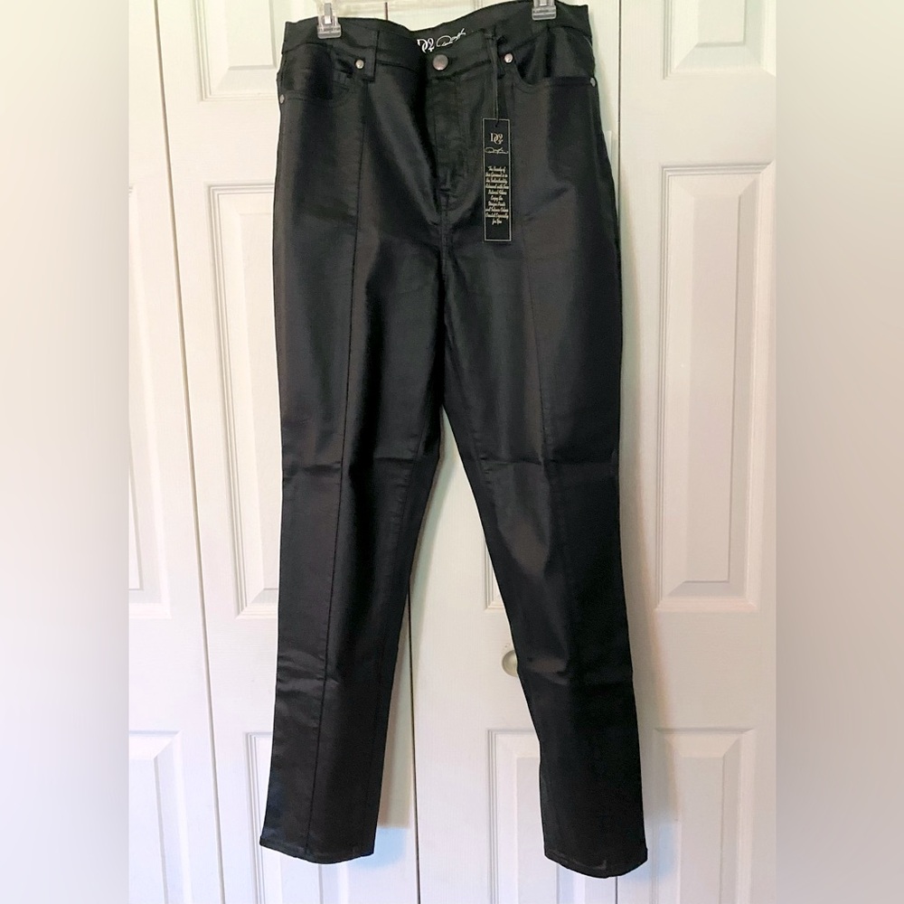 DG2 Black Metallic Slim Fit Jeans NWT